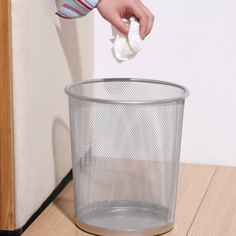 Metal Mesh Round Waste Bin