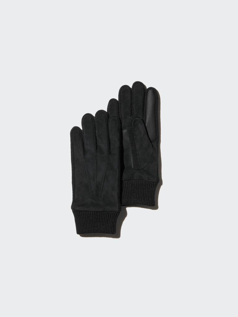 Uniqlo Heattech Lining Glove  Faux Suede 