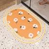 Absorbent Quick Drying Non-slip Diatom Mud Mat Bathroom Toilet Toilet Door Mat Easy To Clean Bathroom Door Mat