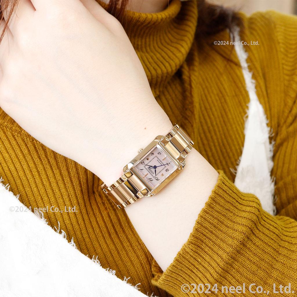 CITIZEN L EW5603-89Y SQUARE Women's Watch Eco-Drive Solar Gold Mother-of-Pearl Waterproof