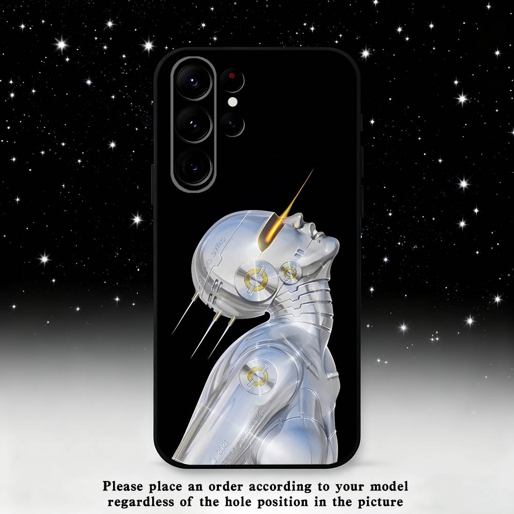 

Art Hajime S-Sorayamas Phone Case For Samsung S25,S24 Ultra,S20,S30 plus,S22 plus,S23,S30 Ultra 5G Silicone Black Shell Samsung S25