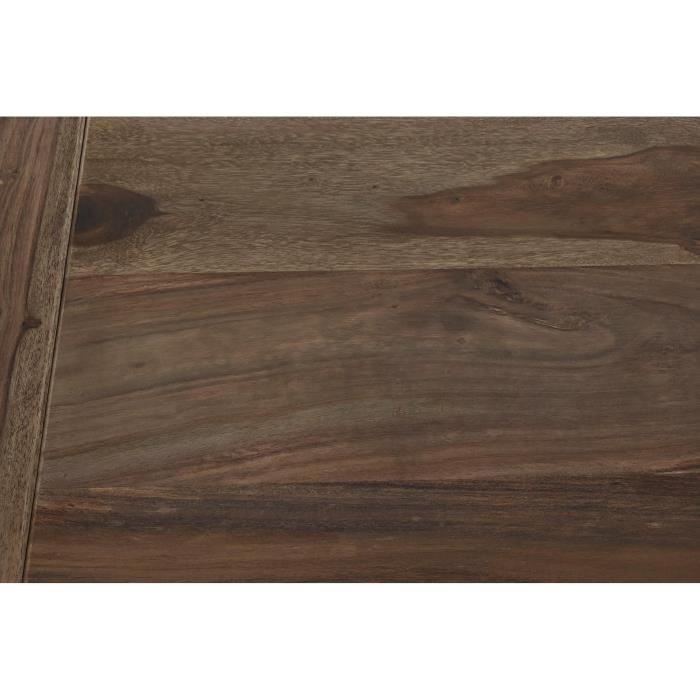 Dining Table - Brown Wood - 180x90x76 Cm - Modern Design - Rectangular