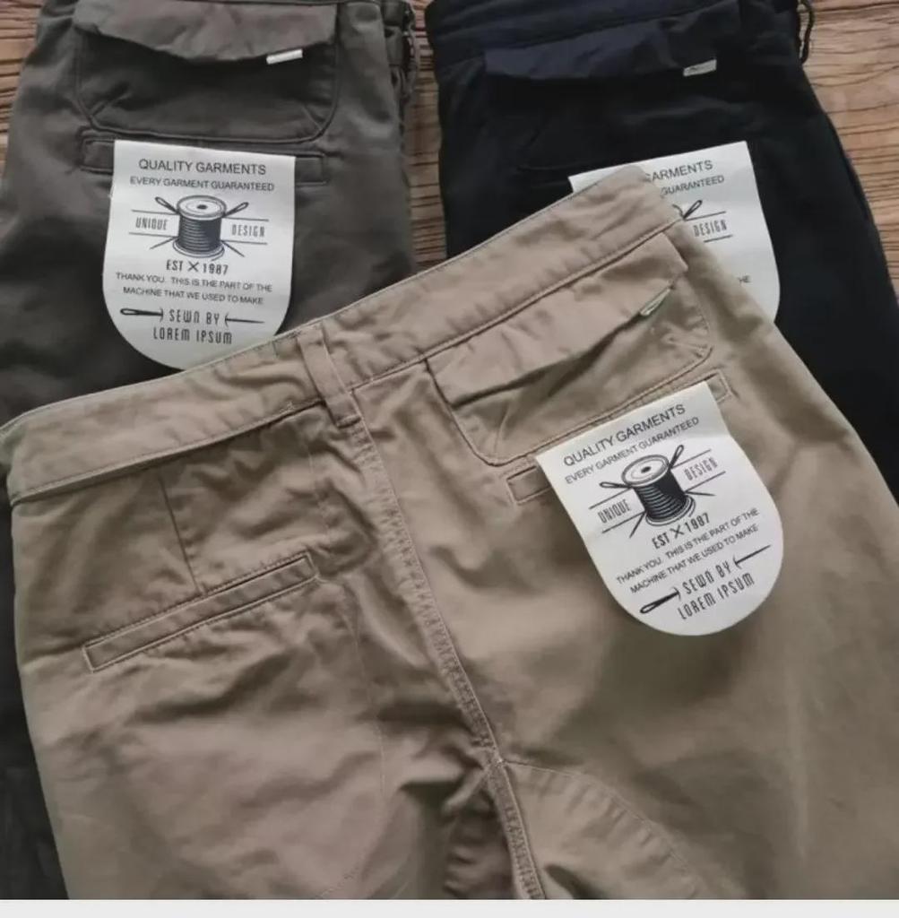 Men's Cotton Straight Casual Overalls - 2024 American Retro High Street Fashion