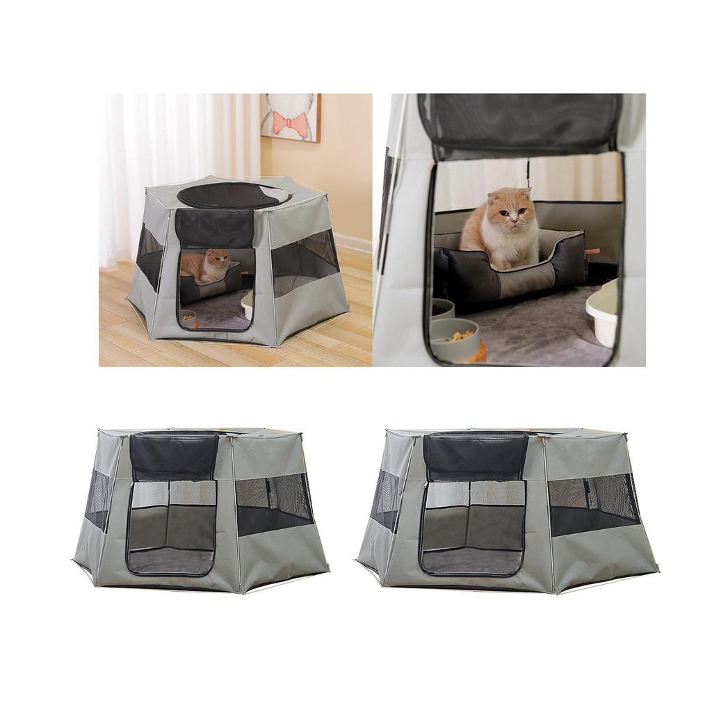 Cat Bed House Delivery Room Puppy Kitten Nest Kennel with Soft Oxford Cloth Suitable for Indoor