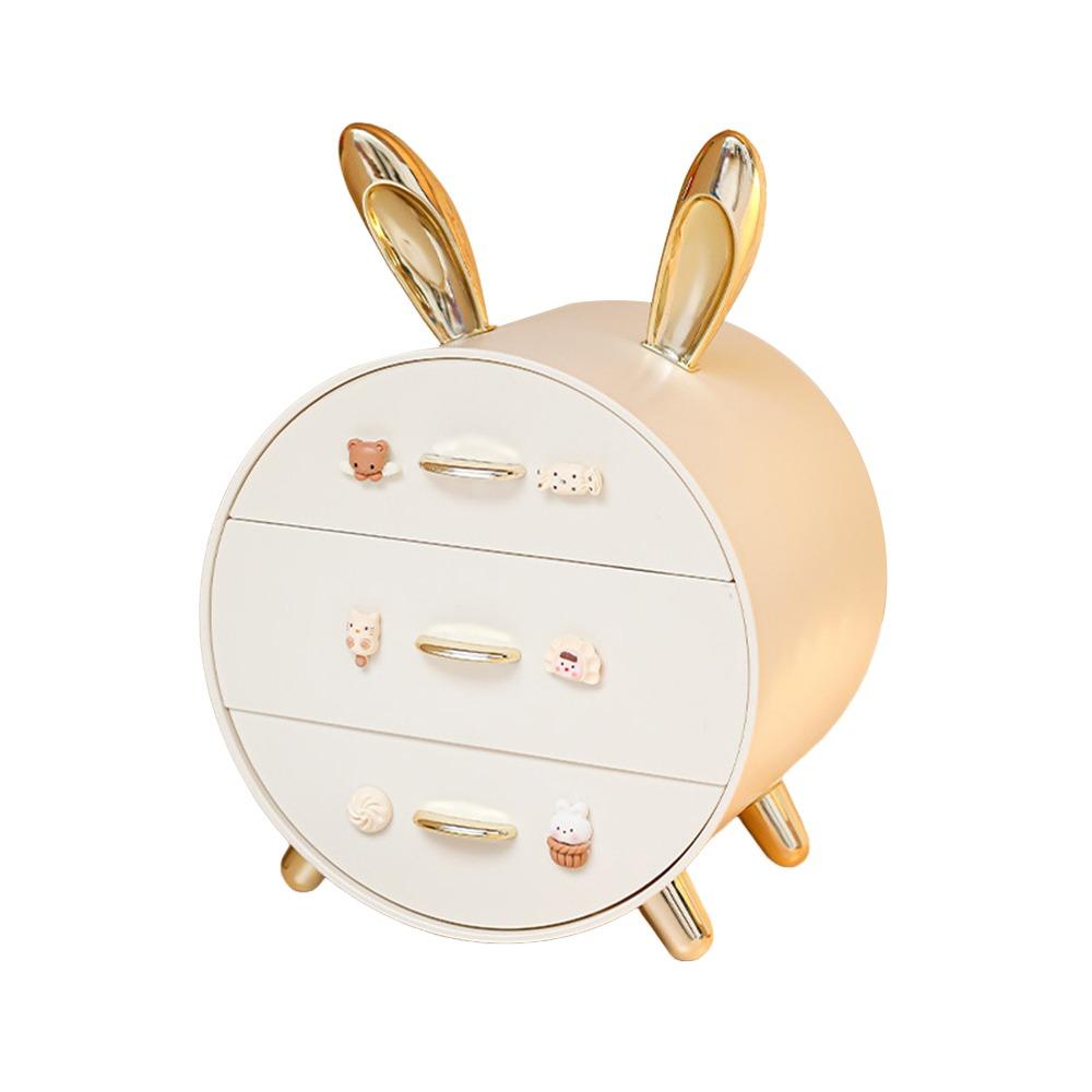 

Мультяшный кролик детская заколка для волос зажим для волос хранение косметики держатели для спальни и общежития золотой