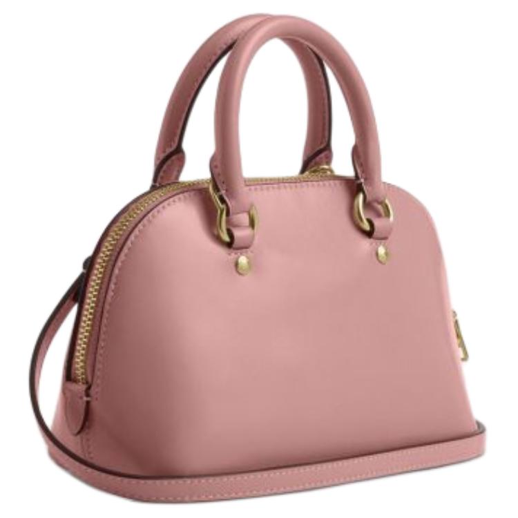 Coach Satchel Lara 22 Surround Zipper Closure Leather Shoulder Handbag Small Women Handbags Pink CEA01-IMP02