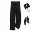 Women's Wool Blend Lyocell Straight-Leg Trousers