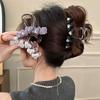 2025 New Korean Jelly Color Flower Heart Hair Claws Sweet Rhinestone Hair Clips Irregular Shark Hairpins Hair Accessories Headwear