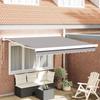 Automatic Retractable Awning vidaXL Light Grey 300x250 Cm 3330100