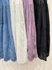 Japanese Inspired Cotton Embroidered A-line Midi Skirt for Spring and Summer