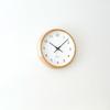 KATOMOKU muku clock 13 Oak km-104OARC Wall Clock, Continuous Second Hand, Diameter 30.0cm (Radio-controlled)