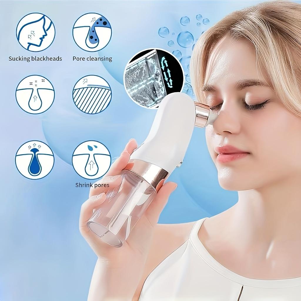 Blackhead Removal Pore Vacuum, Water Cycle Pore Vacuum with 6 Tips, 3-Speed Adjustable Grooming Device