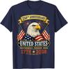 250 Anniversary USA 4th of July Patriotic 250 Years American Unisex T-Shirt