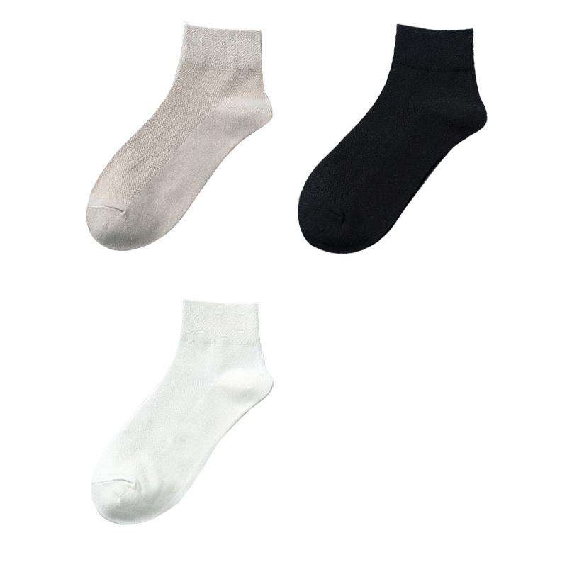 3 Pairs/Lot Men's Cotton Socks High Quality Casual Breathable Male Comfortable Business Soft Simple Fashions Ankle Socks