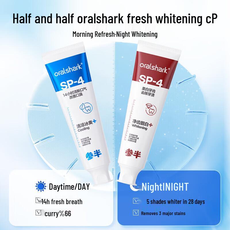 Semi Oralshark Fresh & Whitening Toothpaste Duo