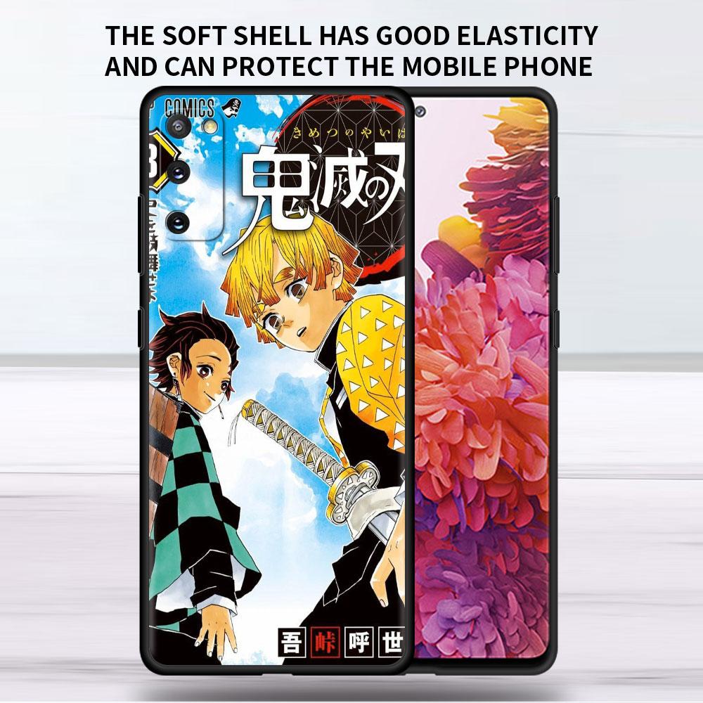 Soft Case For Samsung Galaxy Note 20 Ultra 10 Plus Lite A50 A70 A20 A40 A20e 9 8 A60 A10e Funda Phone Cover Demon Slayer Shell