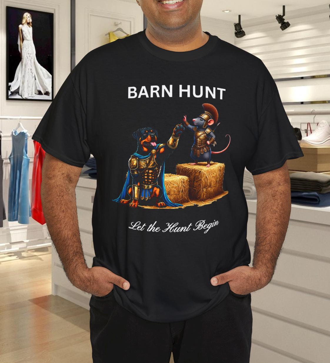 

Barn Hunt Lover - cute warrior Rat and Rottweiler T-Shirt XL