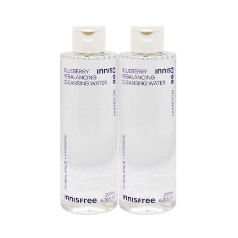Innisfree Blueberry Rebalancing Cleansing Water 200ml | Gentle Makeup Remover & Hydrating Face Cleanser