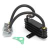 50cc-110cc Aluminum Universal Motorcycle Oil Cooling Cooler Radiator Oil Cooler Set 158mm Black SO-07