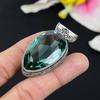 Aqua Apatite Gemstone Handmade 925 Sterling Silver Jewelry Pendant 2.56" KG-108