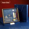 Chinese Style Custom Logo Notebook & Gift Box Set for Business and Cultural Events