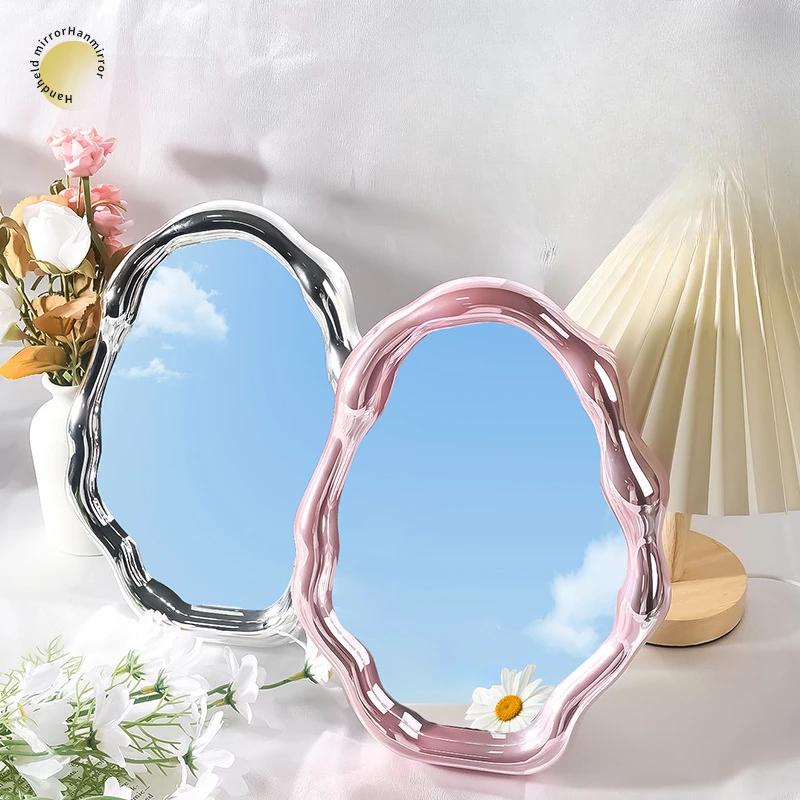 Galvanisierter Wolken-Make-up-Spiegel Sonderformspiegel für Mädchenwohnheimdekoration Modischer Wandspiegel Großhandel