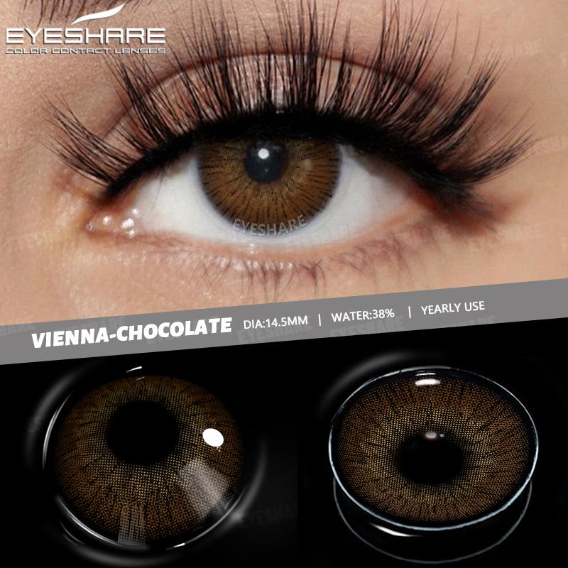 AMARA 2 Stück farbige Kontaktlinsen der GEM-Serie, weiche Kontaktlinsen, Pupillenschönheit, Make-up-Linse, farbige Kontaktlinsen, kosmetisch für die Augen