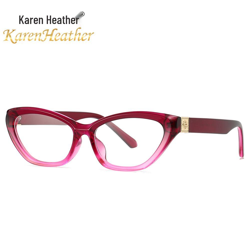 Cross-Border Cat Eye Glasses 2443: High-End Blue Light Blocking, Myopia-Compatible, Internet Celebrity Style