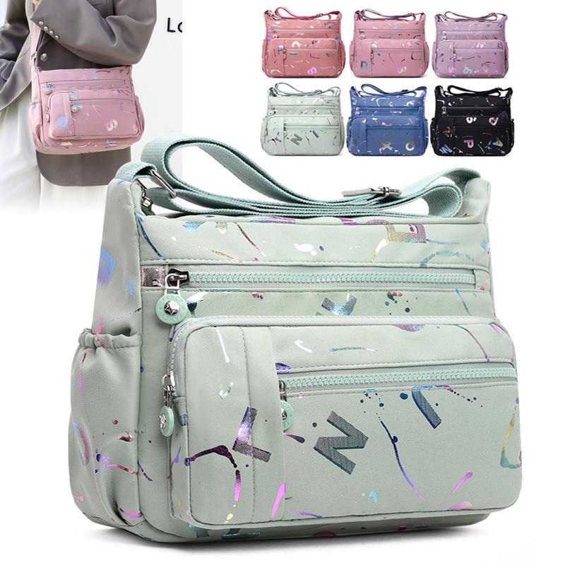 Wasserdichte Damen-Umhängetasche mit großer Kapazität, multifunktionale Mode-Umhängetasche, mehrschichtige Damen-Handtasche, Umhängetasche