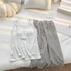 Damen Sommer-Schlafanzug-Set - Trägertop mit Brustpolstern & Rundhalsausschnitt-Hose aus Baumwollimitat