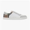 Burberry 8069089 A9022 Vintage Check Suede Leather Sneakers