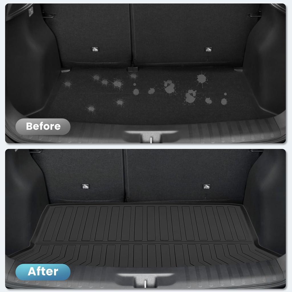 Neuer Kofferraum 3D Auto WRV DG5 TPE Einfach 3D Benutzerdefinierter Innenraumschutz WR-V Matte, Fahrzeugspezifische Matte, Matte, Modell, Material, Rutschfest,