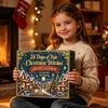 Witch Themed Holiday Countdown Toys Christmas Witches Advent Calendar 2026, 24 Days Yule Box, 2D Daily Surprise Gift for Kids Acrylic Figurine Signs,