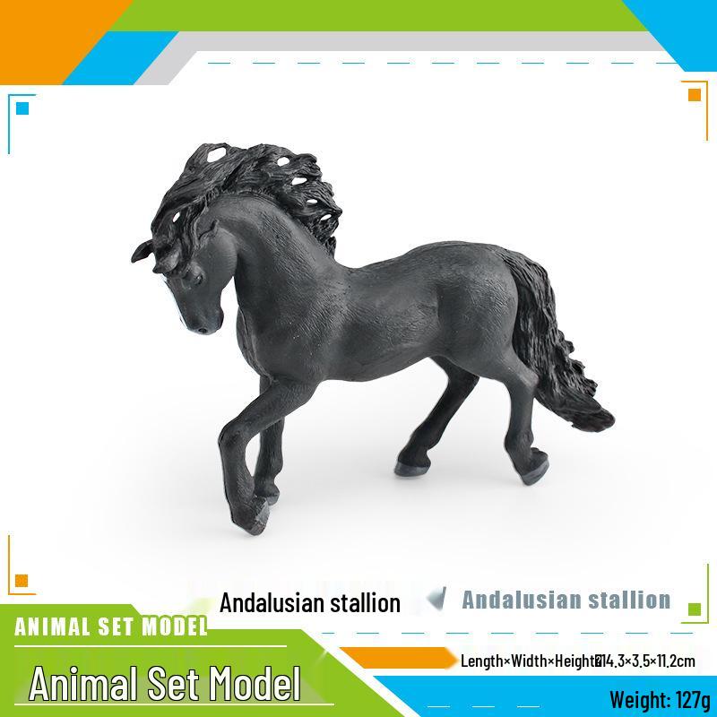 

Прыгающий андалузский жеребец фигурка: Детская образовательная модель лошади