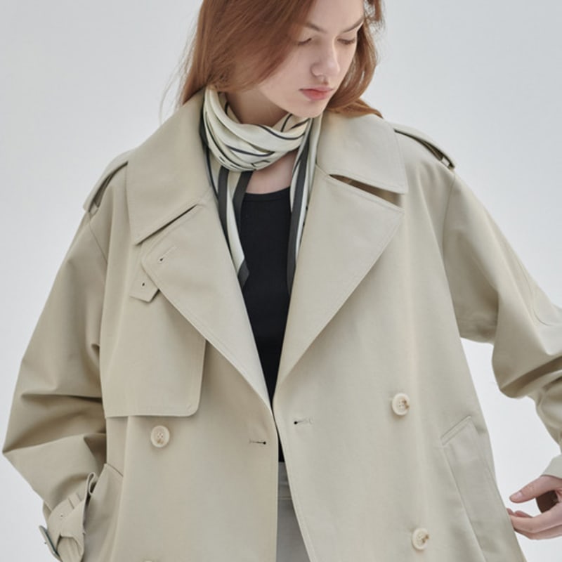 NILBY P 24SN Lettering Silk Scarf [IV]