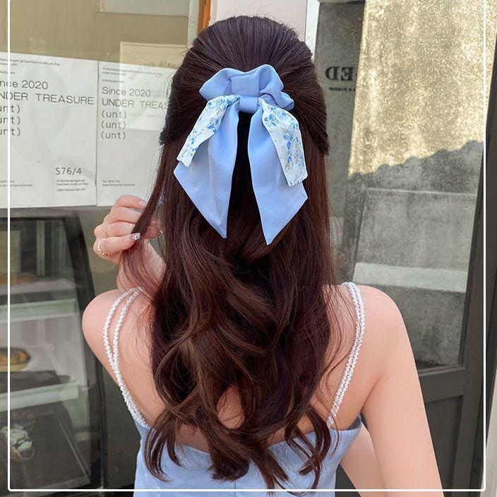 Broken Flower Bowknot Large Intestine Hair Ring Female Summer Headband Strap Hair Band Headband Flower Headwear Hair Accessories