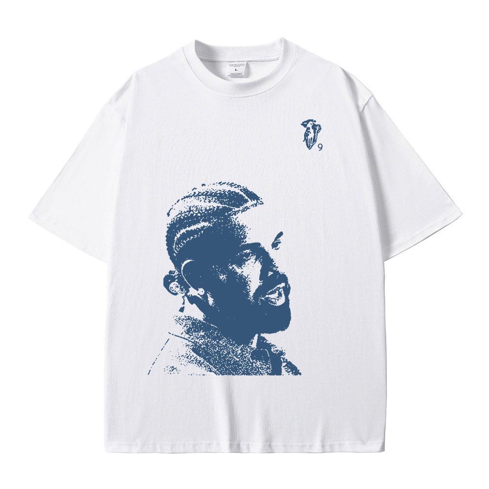Vintage Rapper Drake Portrait Graphic T Shirt Mens Fashion Hip Hop Short Sleeve 100% Cotton Oversized T-Shirts Streetwear Unisex