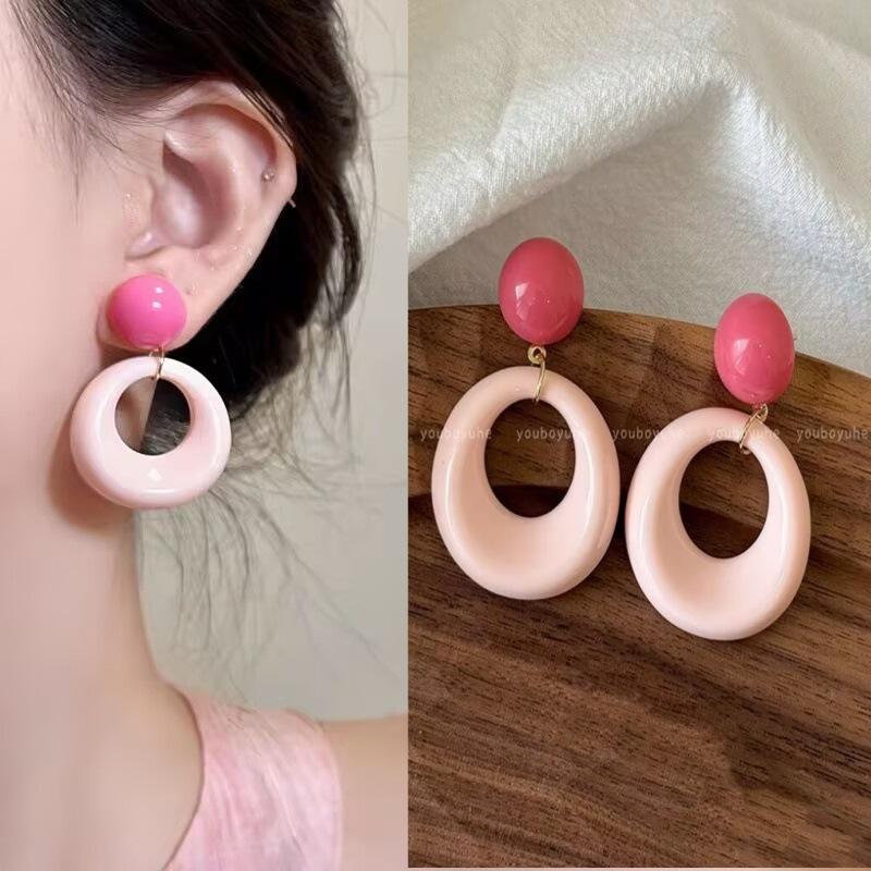 925 Silver Needle Geometric Pearl Earrings For Women Fashion Earrings Flowing Tassel Earrings Elegant Jewelry