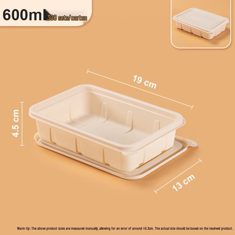 Kemierte 600ml Degradable Takeaway Meal Box