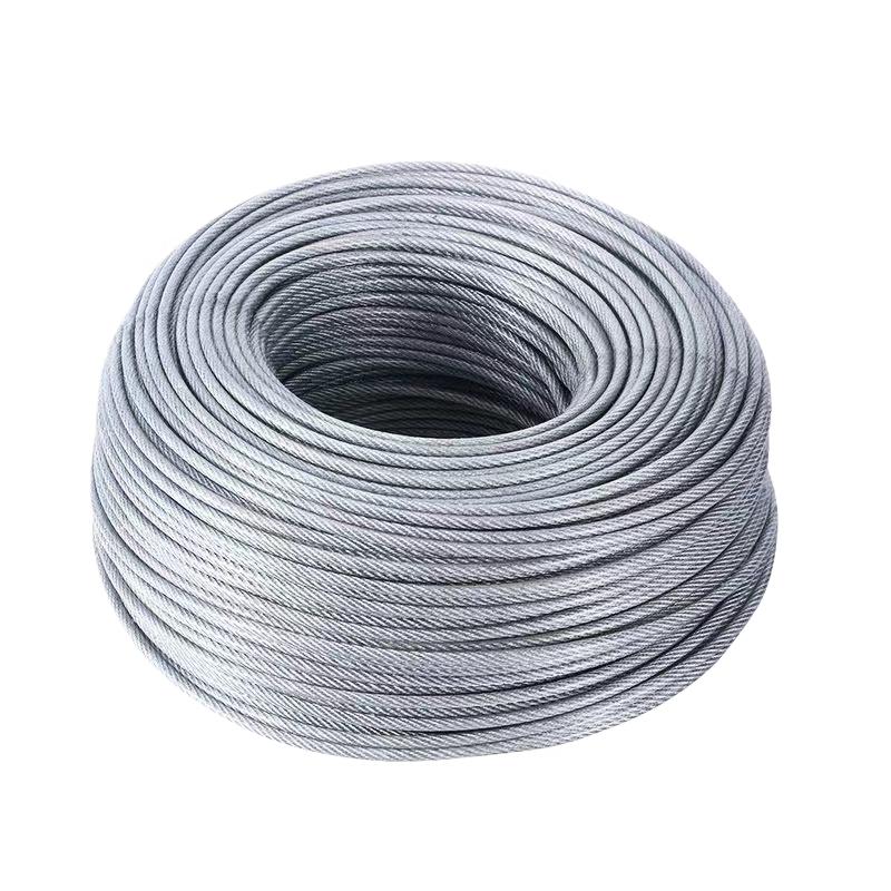 Galvanized Wear-resistant Carbon Steel Wire Rope, 17.5mm