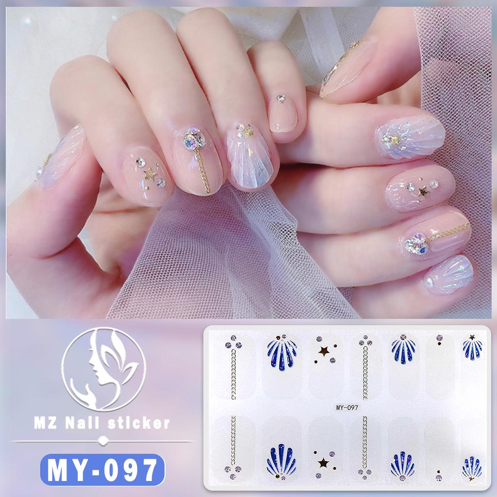 3D Waterproof Gel Nail Polish Film – Diamond & Laser Nail Art Stickers
