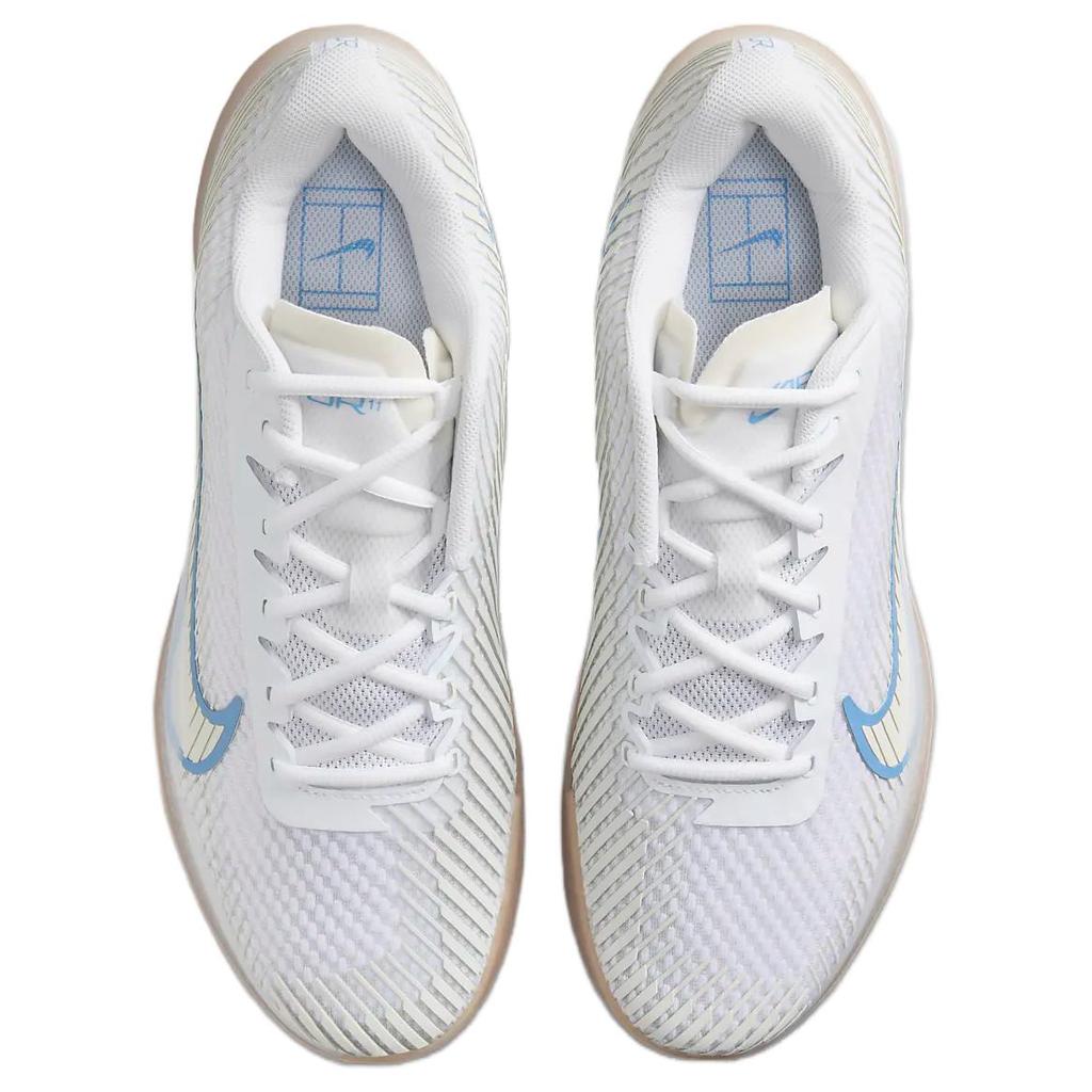 NikeCourt Air Zoom Vapor 11 HC White Light Blue Gum Men Sneakers Sail Gum-Light-Brown DR6966-107