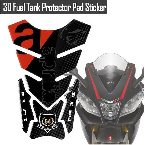 Fuel Tank Sticker 3D Fuel Tank Pad Sticker Motorcycle Protector Decal Accessories for Aprilia Rs660 RSV4 APR Tuono V4 RS 50 125 150 Shiver750 900
