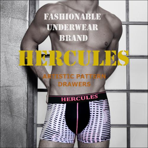 

[Нижнее белье Hercules] Трусы с художественным узором и розовой деталью HB2DR105M1 [Отправка из Кореи] 100% Оригинал 95