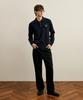 SATUR Layered Polo Knit Navy
