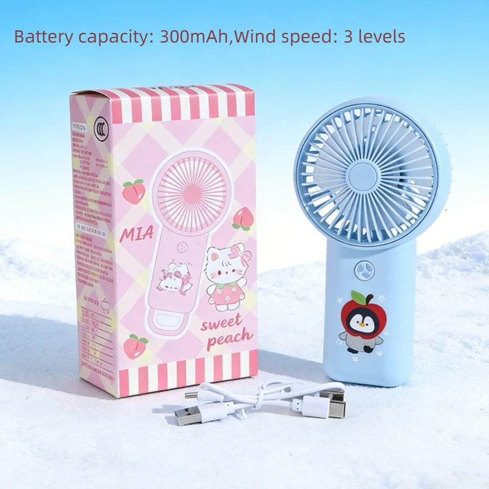 Portable Penguin Super Mini Handheld Fan High Speed USB Rechargeable Handheld Fan Powerful Wind Quiet Operation Fan Summer