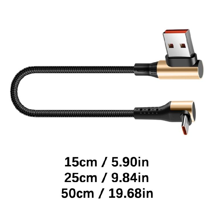 Quick Charging USB Type C Cable Short Length Premium Braided Material for Fast and Reliabled Charging