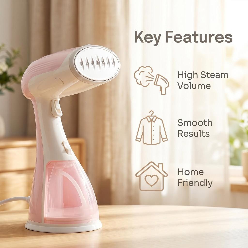 Handheld Portable Steamer With Steam Heating For Travel And Home Use