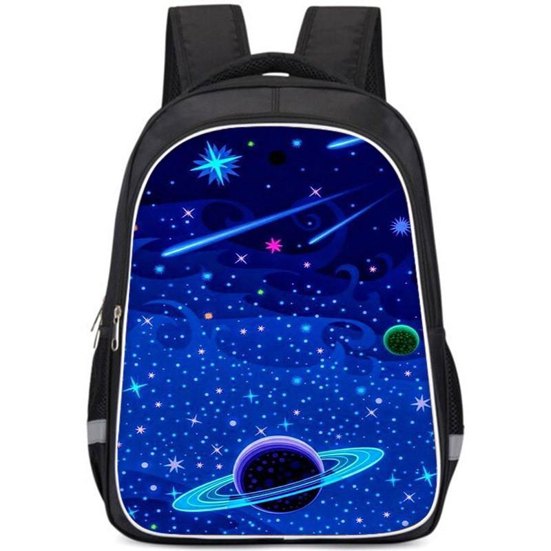 Large Capacity Lightweight 3d Backpack For Kids Oxford Cloth Unisex School Bag