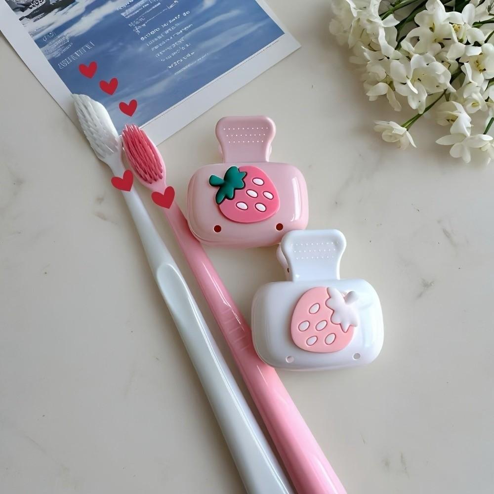 Dustproof Toothbrush Clip Ventilation Design Travel Toothbrush Case Toothbrush Holder Bathroom Use